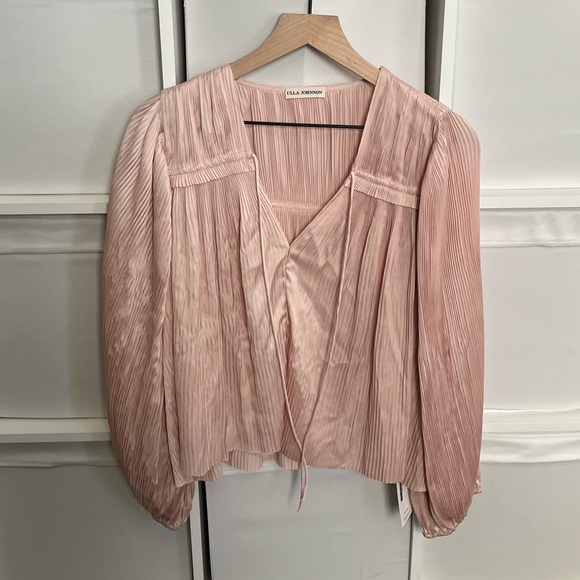 Ulla Johnson Tania Blouse in Peony - Picture 2 of 4